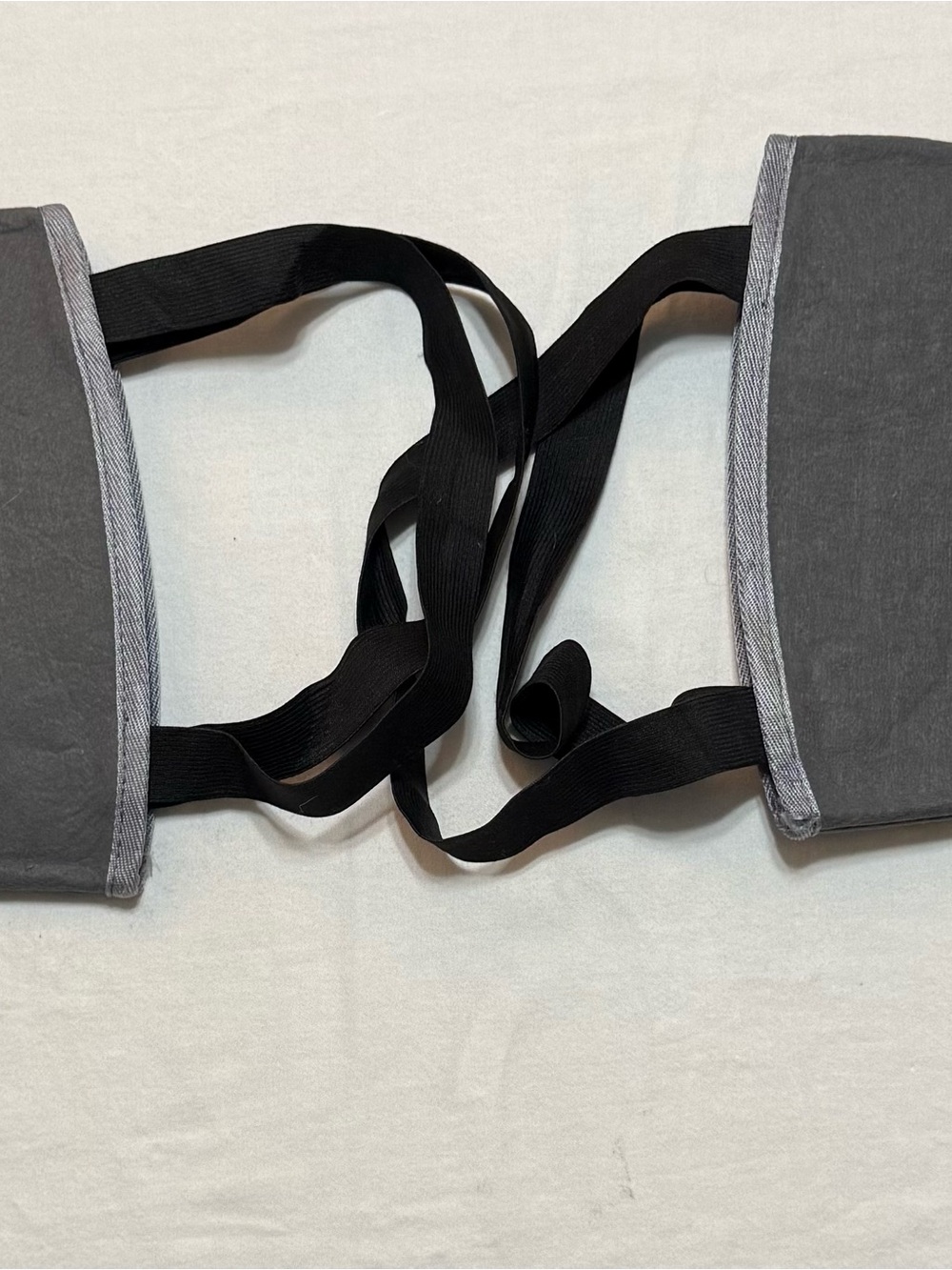 Gray Shark Fins with elastic straps